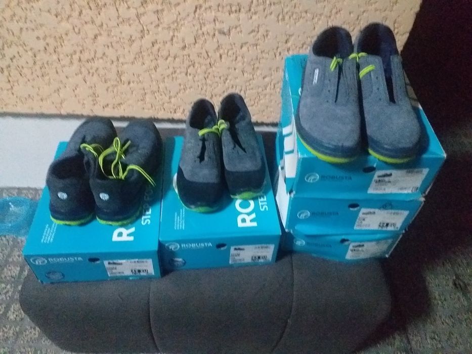 Sapatos acebo Robusta  biqueira  novos com palmilhas antibacterianas