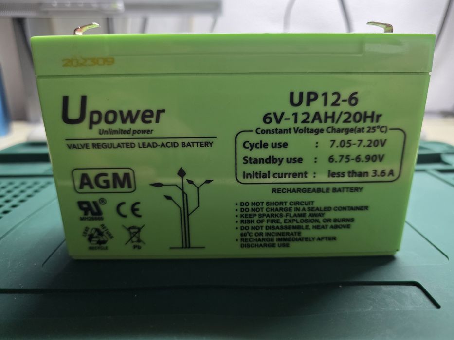 Bateria de 6v 12Ah