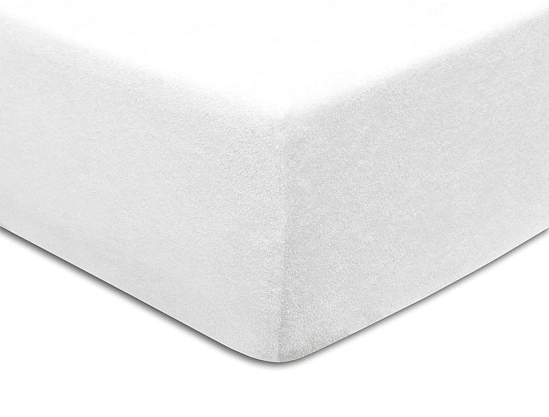 Prześcieradło frotte z gumką 180x200 kolor Biały