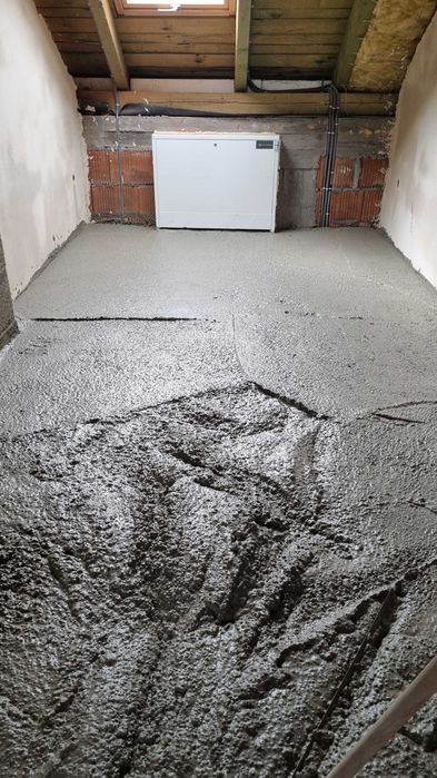 Wylewki anhydrytowe, styrobeton, płynny styropian
