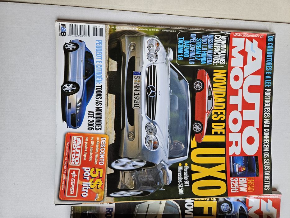 Lote de 6 Revistas AutoMotor Usadas 2001