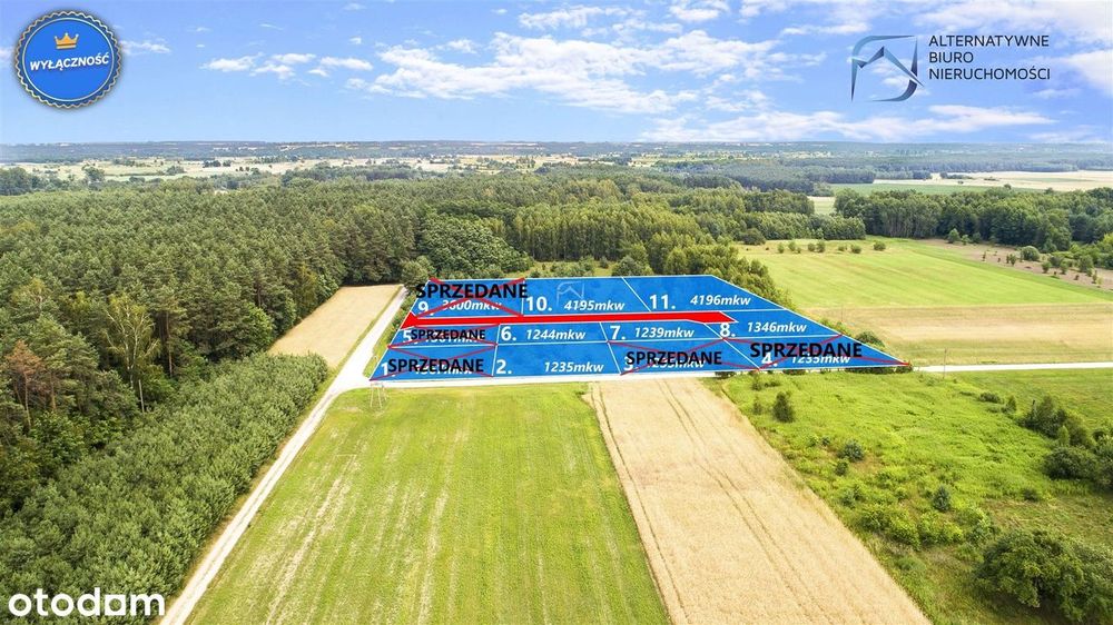 Piękne działki budowlane w otulinie lasu