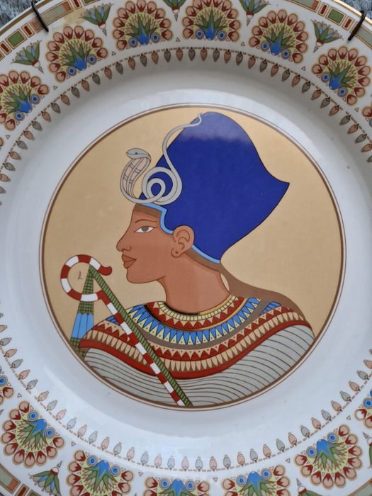 Prato Decoração Egípcio