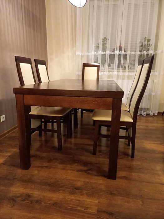 STÓŁ Z KRZESŁAMI I Kommplet Mebli do salonu