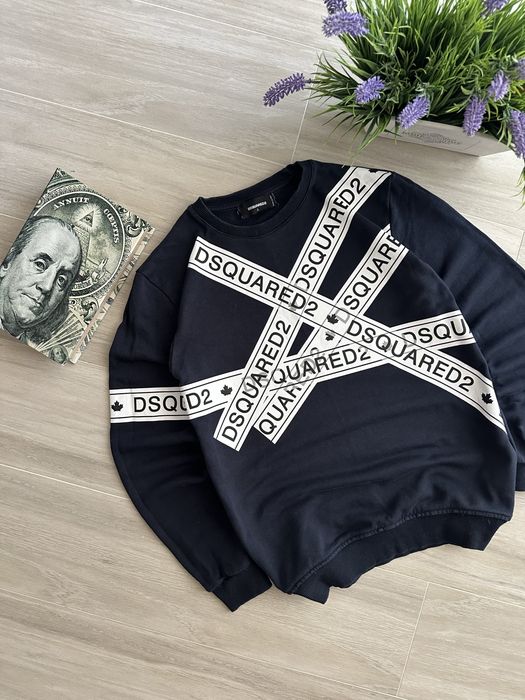 ОРИГІНАЛ! Світшот Dsquared2 y2k drill sk8