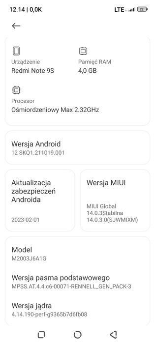 Xiaomi Redmi Note 9s