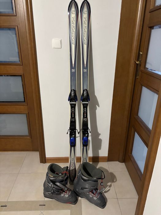 Buty narciarskie meskie Salomon, narty Rossignol