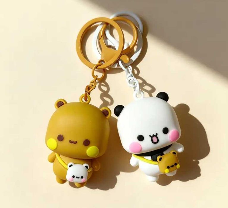 Breloki Bubu i Dudu uroczy duet dla zakochanych