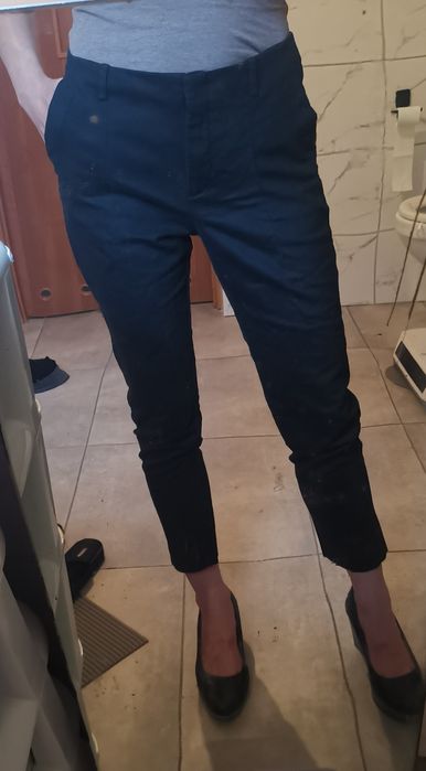 Zara Basic r S 36 spodnie cygaretki 7/8 garniturowe eleganckie