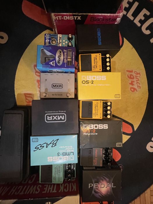 Pedais Boss, MXR, Joyo, Dunlop