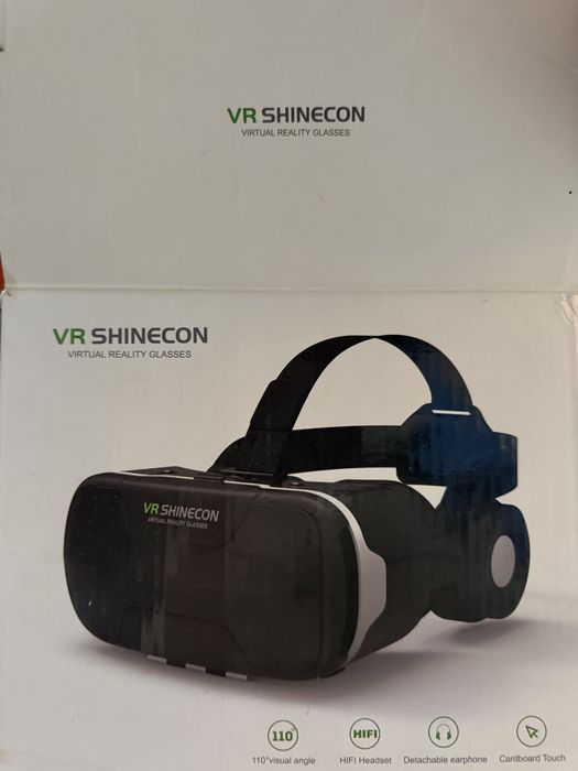 okulary gogle 3D VR SHINECON do telefonu zestaw Słuchawkowy