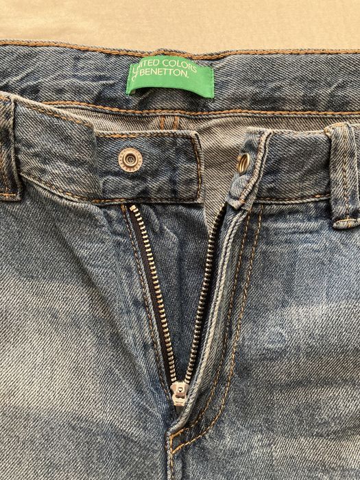 Jeansowe spodnie Benetton rozm 170
