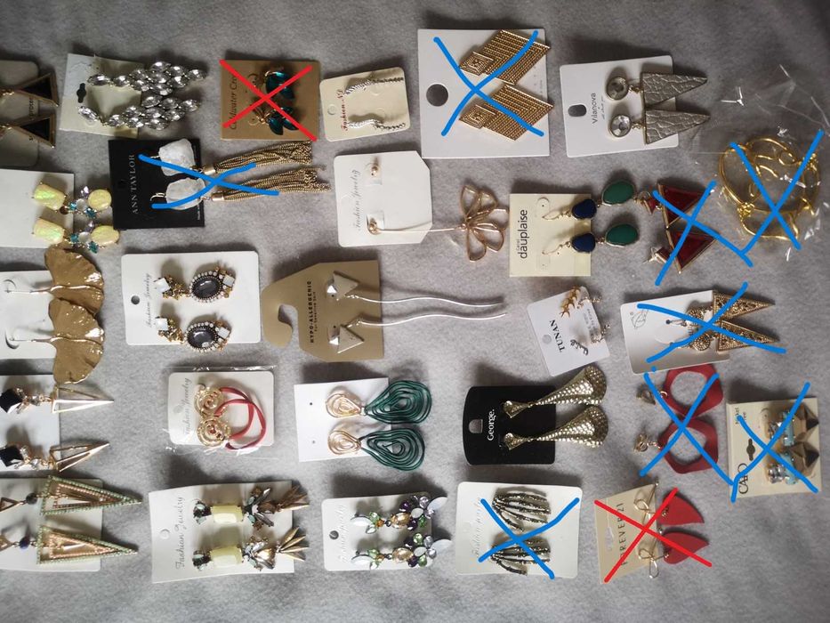 conjunto de 29 brincos