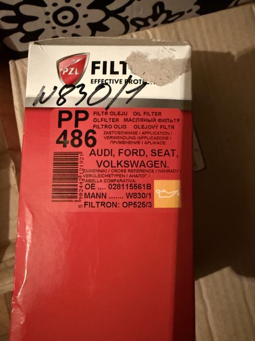 Komplet filtrów - olej/powietrze/paliwo 1.9Tdi 81kW Audi VW Skoda