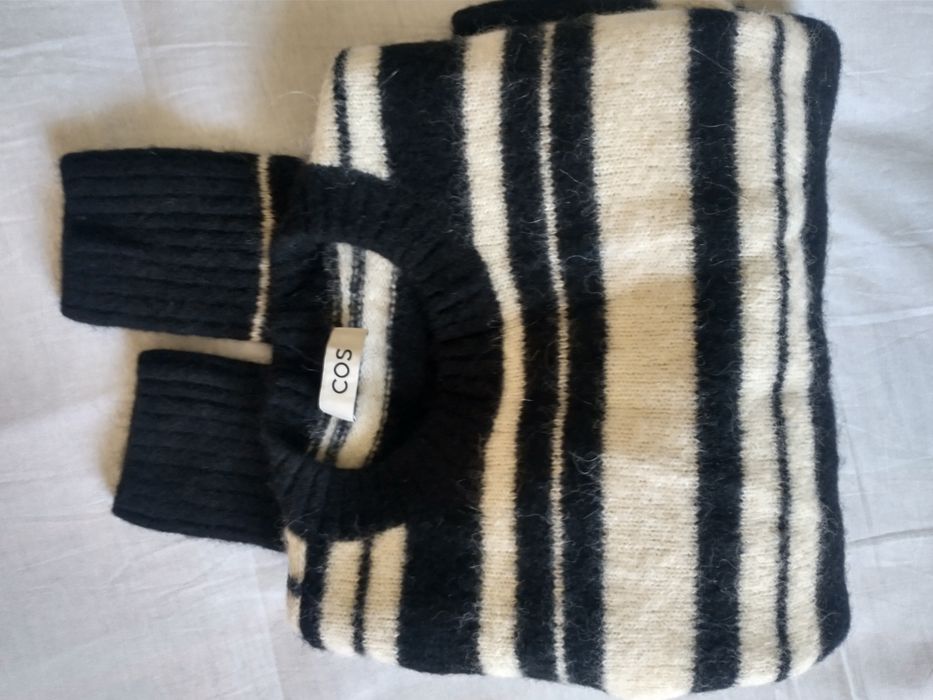 COS  sweter damski 38% alpaka, 35% wełna