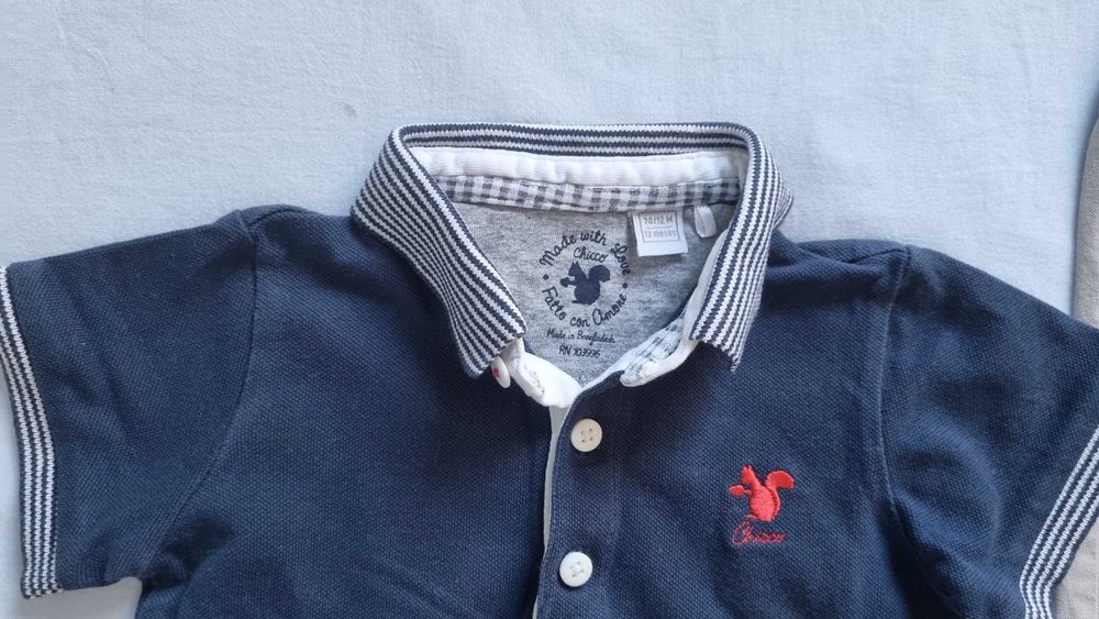 Conjunto polo + calças Chicco, 12 meses