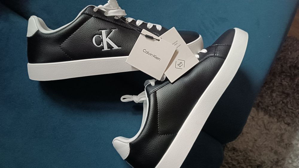 Buty męskie CK oryginalne Calvin Klein skórzane NOWE 45 rozmiar, Super okazja, polecam