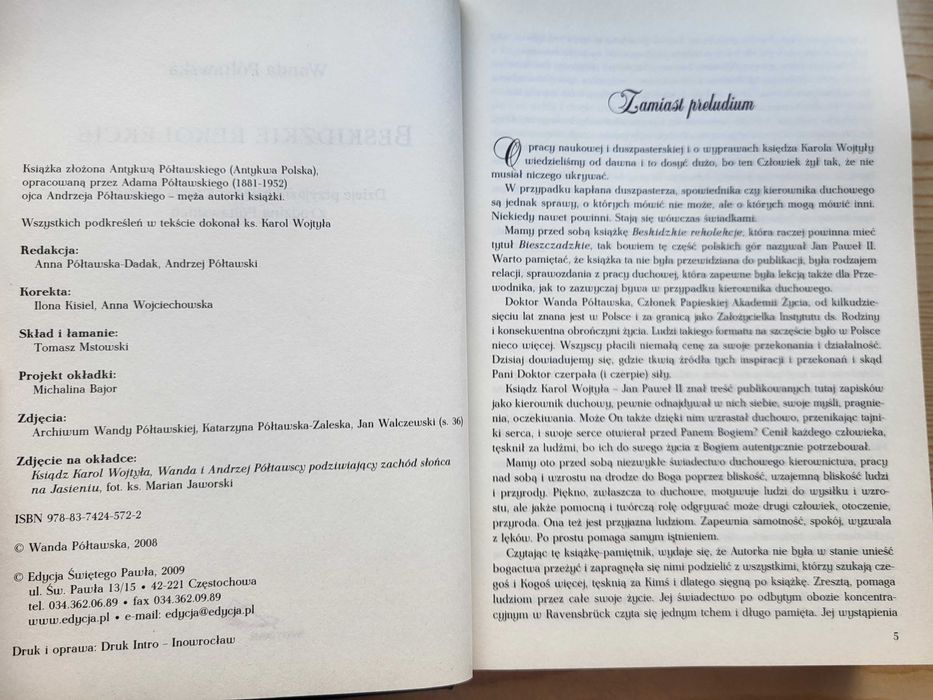 Wanda Półtawska "Beskidzkie rekolekcje" - NOWA - NAJTANIEJ na RYNKU!