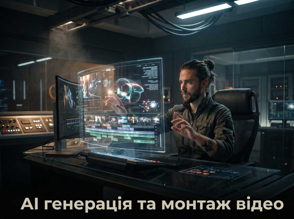 AI Генерація та монтаж видео, режисер монтажу, монтажер