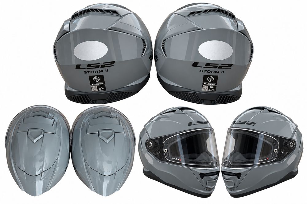 Capacetes LS2 Storm II – Cinza | L e XL