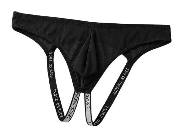 Przeźroczyste Męskie Otwarte Slipy Jockstrap z Siateczki