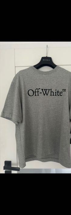 Koszulka Off White szara Oversize
