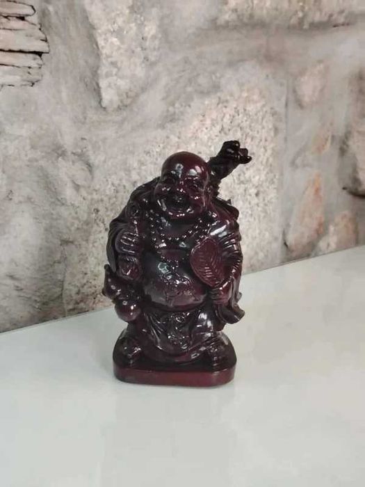 Estátua Buda Sorridente Símbolo de Prosperidade - ENVIO GRATIS