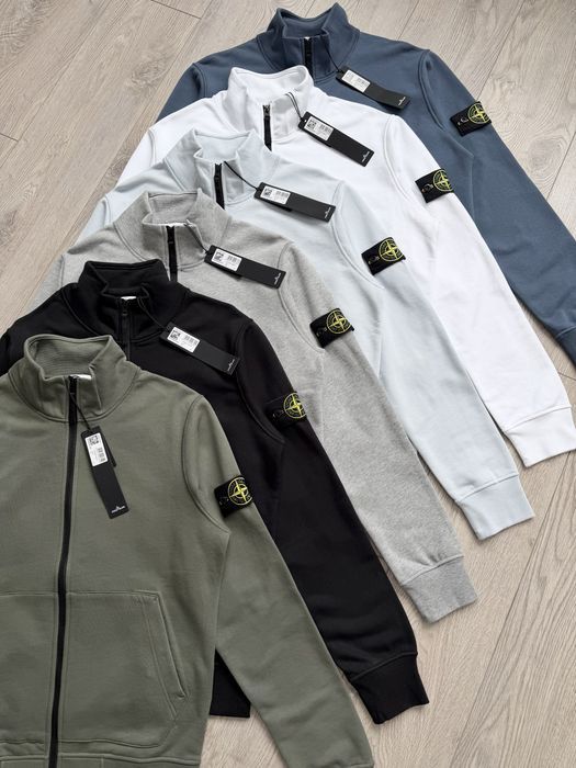 Зіпка Stone Island (світшот на блискавці)