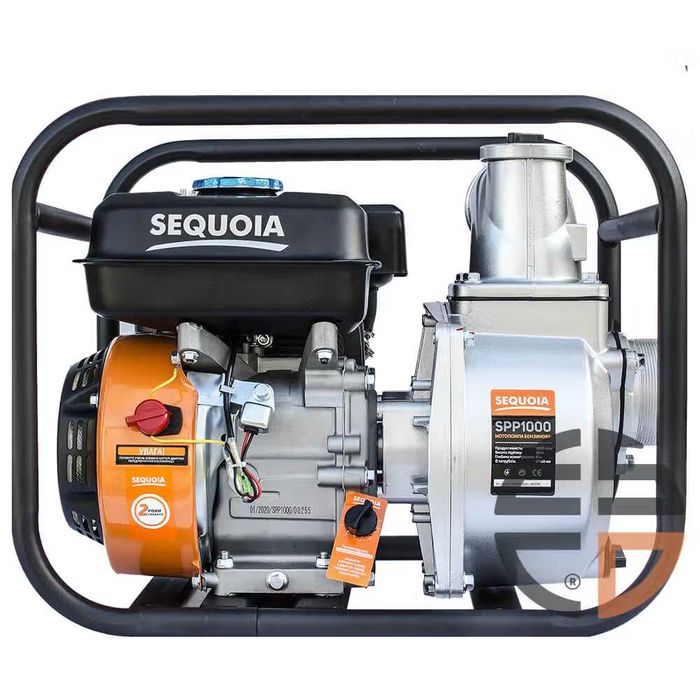 Мотопомпа бензиновая SEQUOIA SPP1000/3 дюйма/75мм/60м3\час/гар2/Днепр