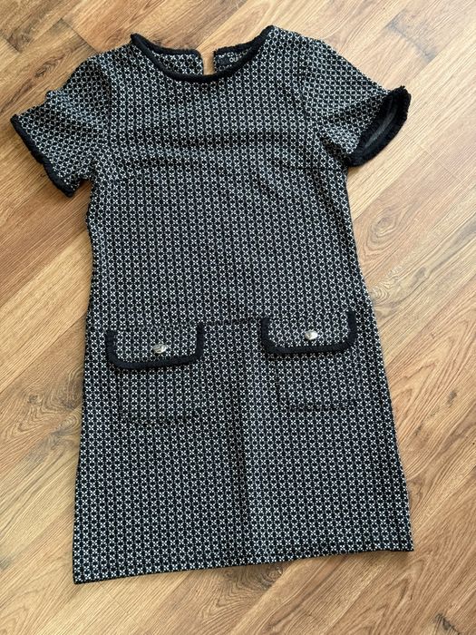 Тепла стильна сукня плаття в стилі Шанель, розмір S