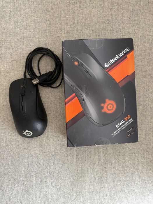 Rato Gaming SteelSeries Rival 300 – Usado – Funciona Bem