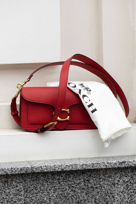 Сумка Coach / сумочка коач коуч червона