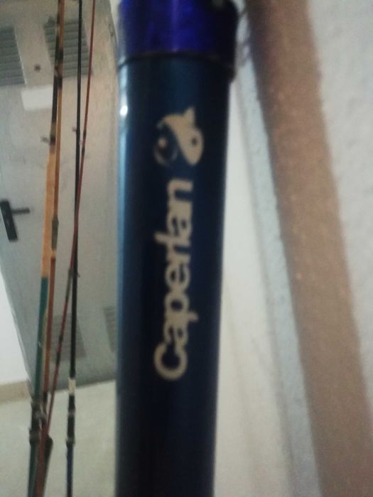 Conjunto de 7 canas de pesca