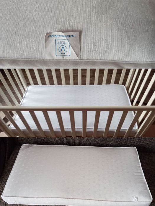 Ліжко дитяче "Верес ЛД 13" cлонова кістка  з матрасом Верес