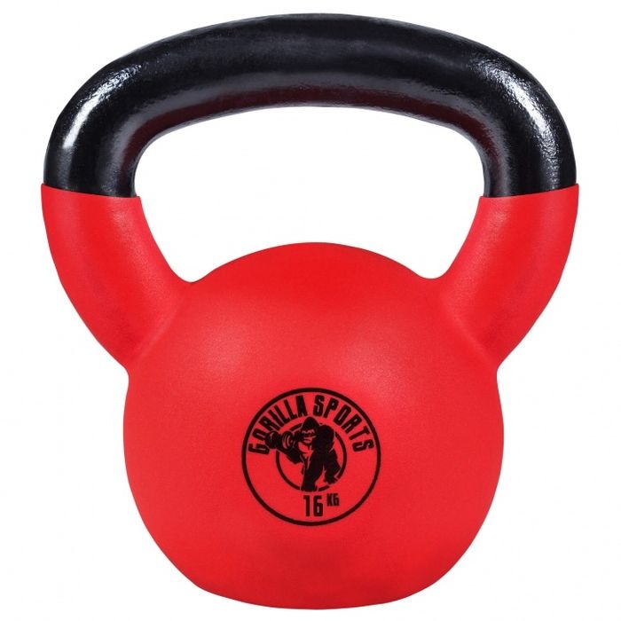 Kettlebell żeliwny gumowany 16 kg