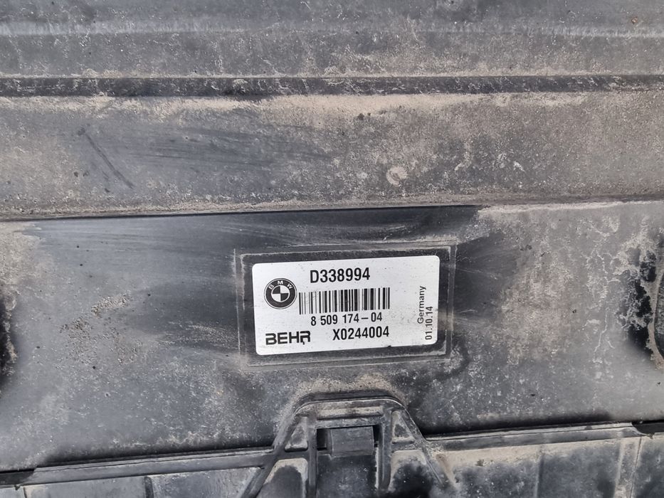 Chlodnice wody intercooler wiatrak bmw f10 535d 313km Komplet chlodnic