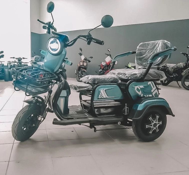 ‼️Електротрицикл 1200 Вт /23ah /72v ДЕШЕВО трицикл‼️