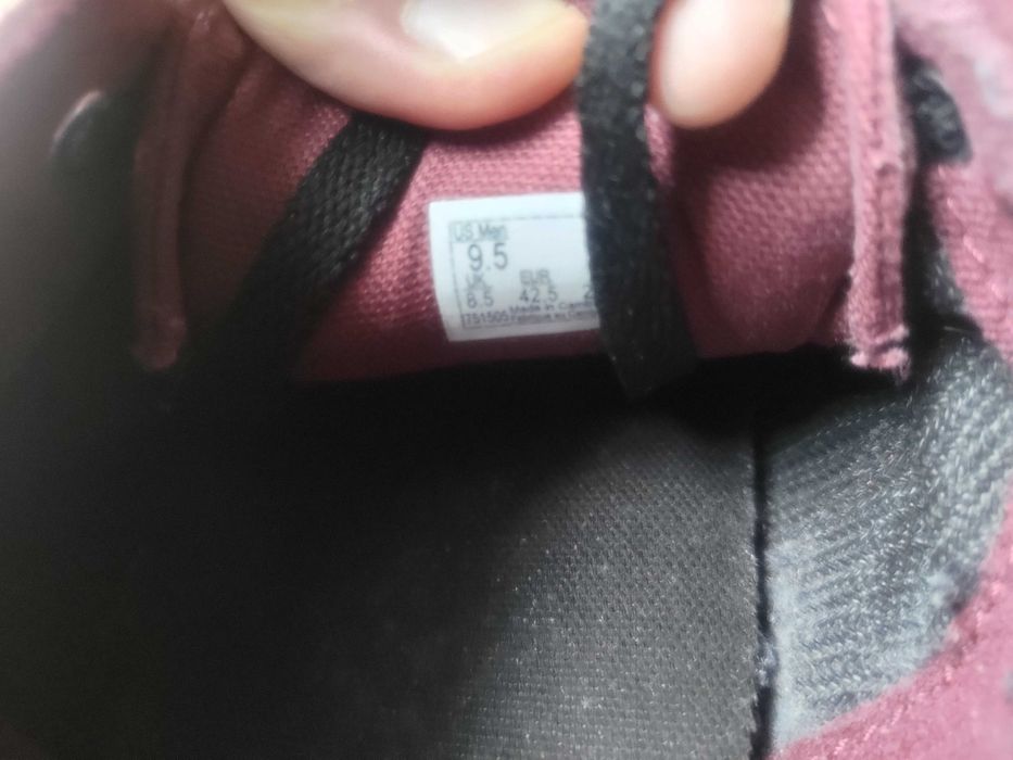 Vans Vermelho Bordeaux – Ténis/Sapatilhas Originais – Tamanho: 42.5