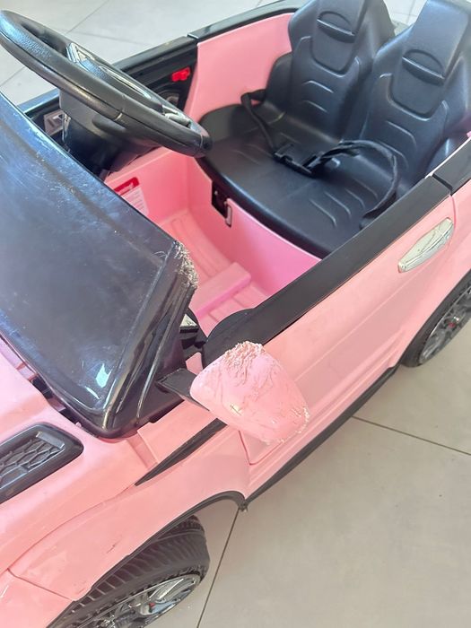 Carro 12v  criança rosa