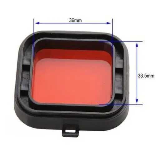 Фильтр красный подводный для аквабокса GoPro 3+/4, для дайвинга