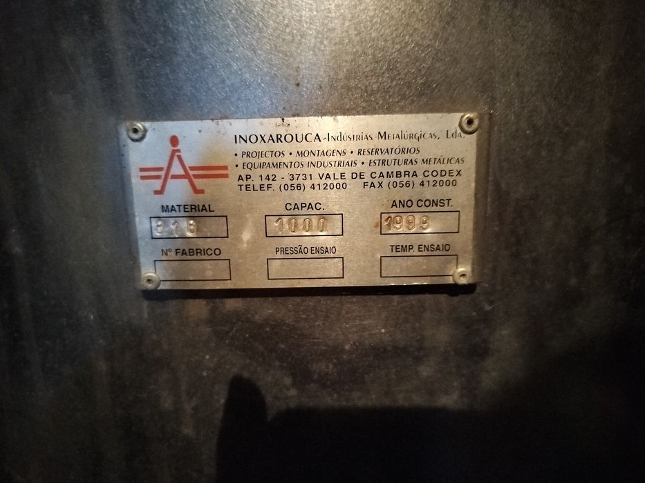 Pipa de 1000 litros para vinho