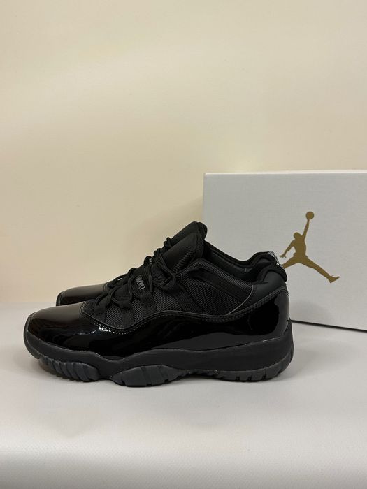 Кроссовки мужские Jordan 11 low black черные джордан кросівки