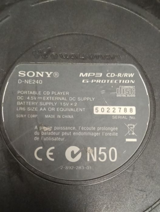 Sony  CD Walkman/ Discman MP 3