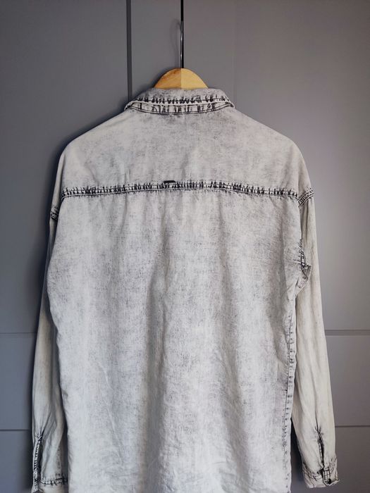 Dekatyzowana luźna koszula Cropp L/40 szara oversize