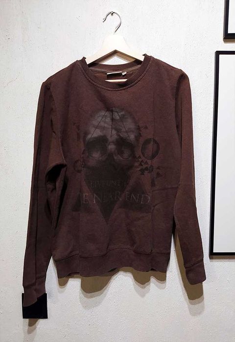 Bluza Stitch&Soul M czaszka czacha brązowa