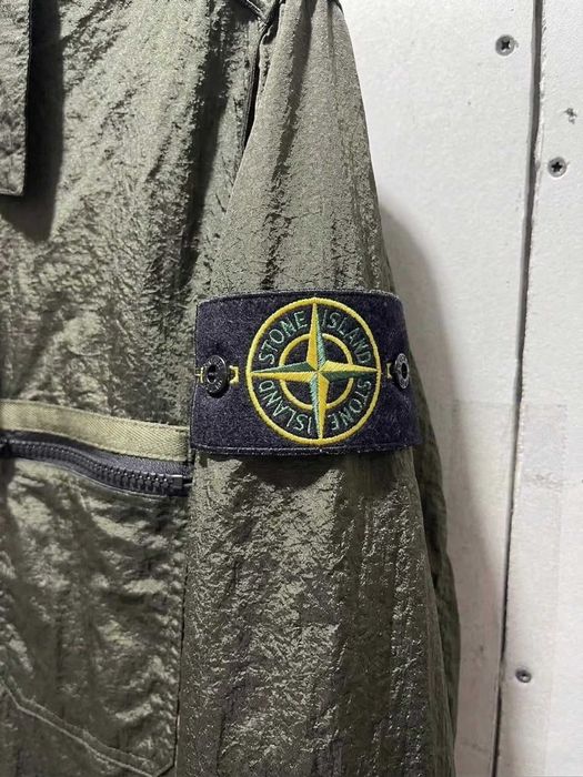 Куртка Stone Island 2023 Green Nylon Metal Econyl Overshirt