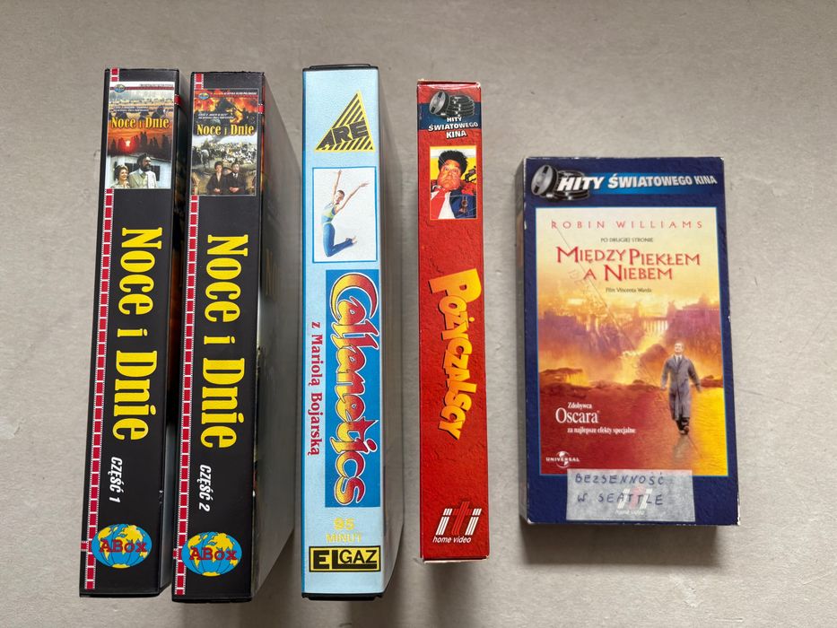 Kasety VHS - zestaw 5 szt.