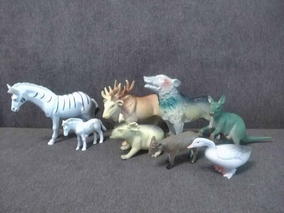 Дикие и домашние животные 8шт