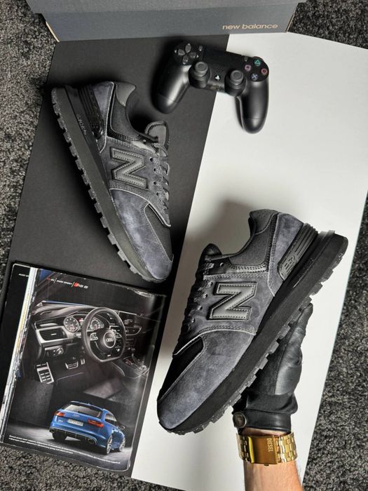 Чоловічі кросівки нью беланс New Balance 574 Classic GTX Dark Grey Black [41-46]
