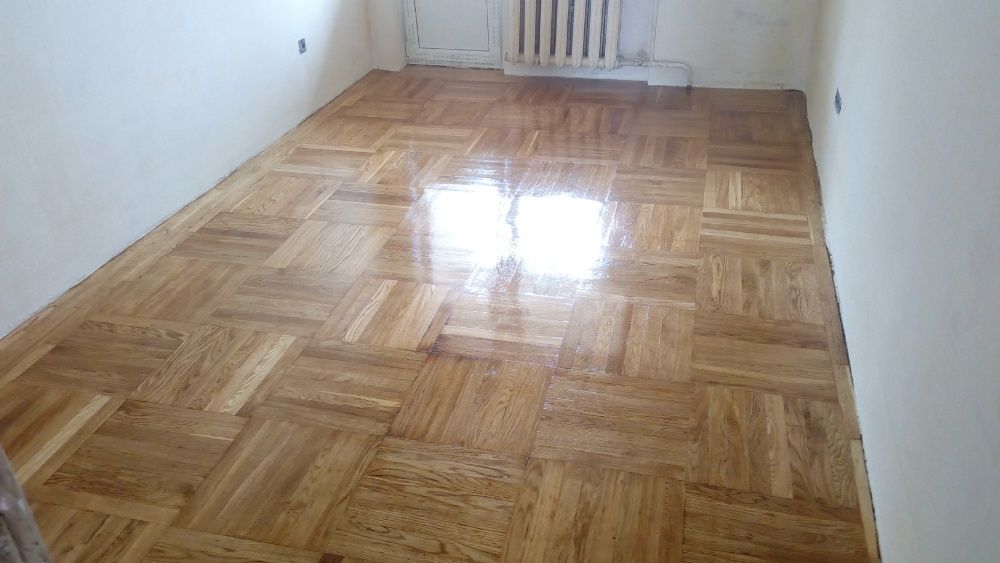 Циклевка, шлифовка паркета, доски пола, покрытие лаком, реставрация